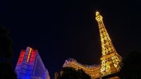Blick auf den Eifelturm des Hotels 'Paris Paris' ...