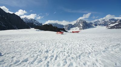 Bei gutem Wetter können wir vielleicht sogar auf dem ewigen Eis landen