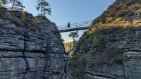 Die weitläufige Anlage der Bastei ist von vielen lohnenswerten Wanderwegen durchzogen