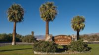 Wir sind angekommen Willkommen in Furnace Creek, ca. 55m unter dem Meeresspiegel.