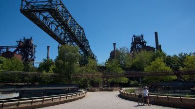 Der Landschaftspark Duisburg – inzwischen in einem geradezu romantischen Setting