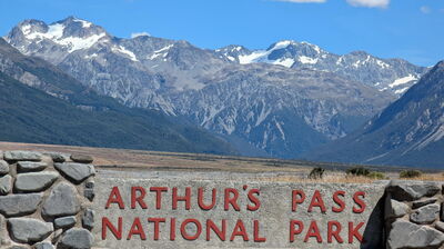 Am Arthur's Pass überqueren wir zum 1. Mal die Alpen