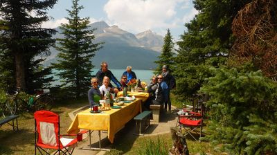 Picknick am Bow Lake ...