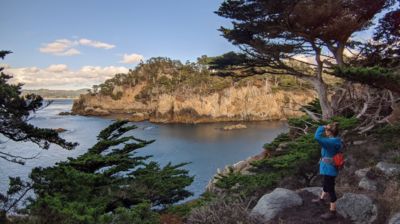 Wir wandern in der schönen Point Lobos State Reserve