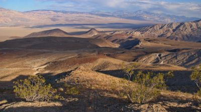 Den schönsten Blick in das westliche Seitental des Death Valley hat man von hier