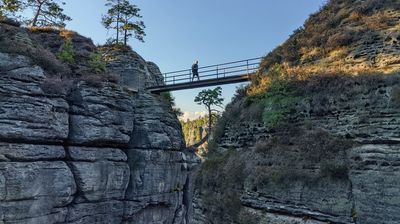 Die weitläufige Anlage der Bastei ist von vielen lohnenswerten Wanderwegen durchzogen