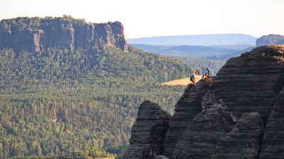 Das Elbesandsteingebirge ist bei Kletterern äußerst beliebt