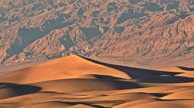 Die Dünen im Death Valley sind besonders in der Abendsonne sehr fotogen.