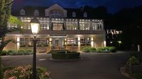 Abendstimmung an unserem Hotel.