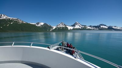 Wir sind zu unserer ganztägigen Wilderness Cruise gestartet, spannende Landschaften und Tierbegegnungen erwarten uns