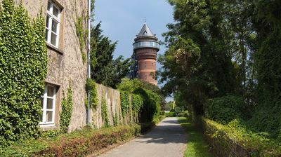Der attraktive Wasserturm Styrum beherbergt inzwischen das Wassermuseum Aquarius
