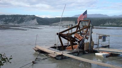 In Chitina lernen wir etwas über den lokalen Lachsfang mit Hilfe der so genannten Fish Wheels