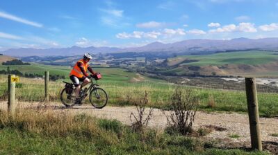 Auf dem A2O hoch über dem Waitaki Tal