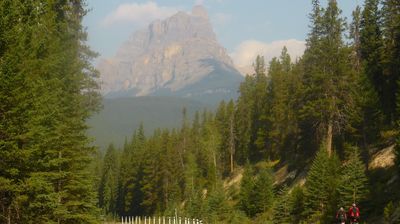 Castle Mountain vor uns ...