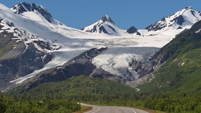 Herrliche Landschaftskulissen auf dem Weg zum Thompson Pass