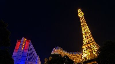 Blick auf den Eifelturm des Hotels 'Paris Paris' ...