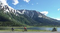 Auch die letzte Radeletappe nach Seward führt natürlich wieder durch herrliche Kulissen