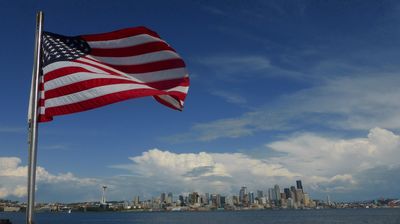 Blick auf Seattle vom Boot aus ...