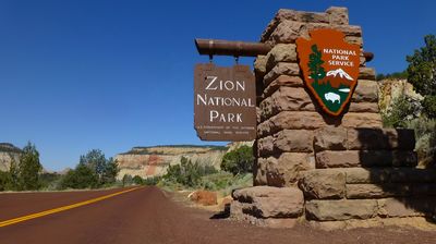 Wir verlassen den Zions Canyon National Park ...