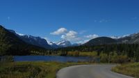 Wir erreichen die Vermillion Lakes bei Banff ...