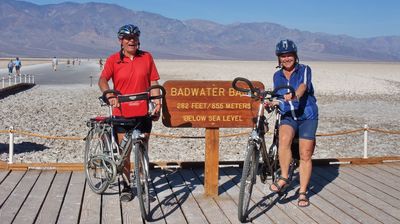 Der tiefste Punkt der USA ist auch mit dem Fahrrad erreichbar