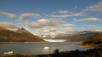 Der Perito-Moreno-Gletscher liegt vor uns ...