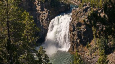 Dies sind übrigens die nicht ganz so hohen Upper Falls