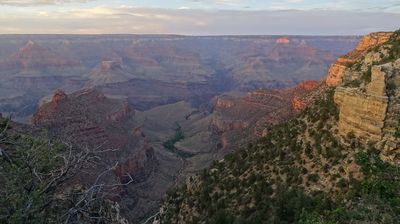 Abendstimmung am Grand Canyon ...