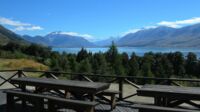 Gute Aussichten vom Sonnendeck unserer gemütlichen Unterunft am Lake Ohau