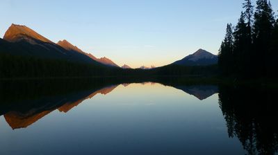 Der Honeymoon Lake am Abend ...