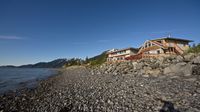 Unsere feine Unterkunft für drei Nächte in Toplage direkt am Meer.