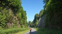 Auf der Nordbahntrasse finden sich sogar kleine Canyons (mitten in Wuppertal)