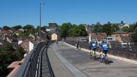 Mit unvorstellbarem Aufwand wurde seinerzeit das wilde Berg- und Talrelief Wuppertals durch Tunnel, Brücken und Bergeinschnitte eisenbahntauglich gestaltet; ideale Voraussetzungen für einen tollen Fahrradweg