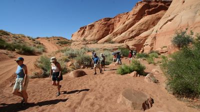 Kurze Wanderung zum Antelope Canyon mit seiner ...