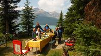 Picknick am Bow Lake ...