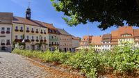 Der sehenswerte Marktplatz von Stolpen