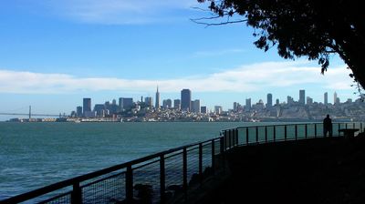 Nochmal der Blick auf Downtown S.F., dieses Mal von Alcatraz Island aus