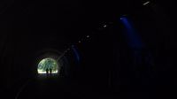 Alle Tunnel sind freundlicherweise beleuchtet.