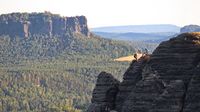 Das Elbesandsteingebirge ist bei Kletterern äußerst beliebt