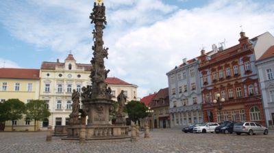 Der alte Marktplatz von Duchcov/Dux.