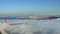 San Francisco - davor die berühmteste Brücke der Welt, leicht nebulös