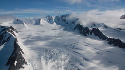 Der Rückflug ist genauso beeindruckend wie der Hinflug ins ewige Eis