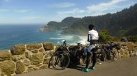 Blick zurück auf den Heceta Leuchtturm