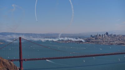 Der Anflug nach San Francisco erfolgt ruhig und ereignislos ...