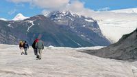 Mit 'cramp-ons' an den Schuhen ist es ganz einfach